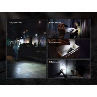 Nabíjacia baterka Fenix E05R hnedá