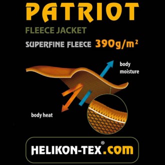 Helikon-Tex PATRIOT Heavy fleecová bunda BLACK