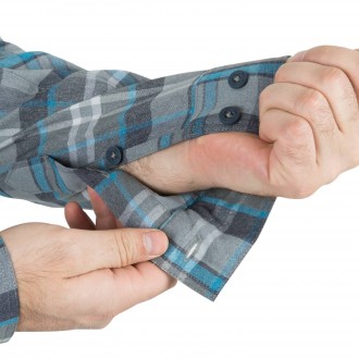 Košeľa Helikon DEFENDER Mk2 PILGRIM kockovaná MODRÁ