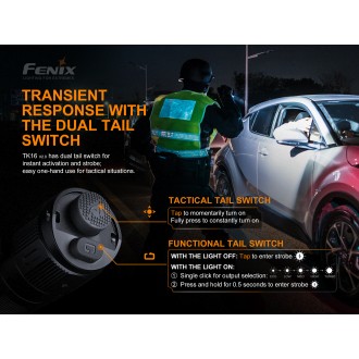 Taktická LED baterka Fenix TK16 V2.0