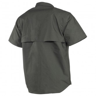 Košeľa strike MFH s krátkym rukávom teflónová - olivová