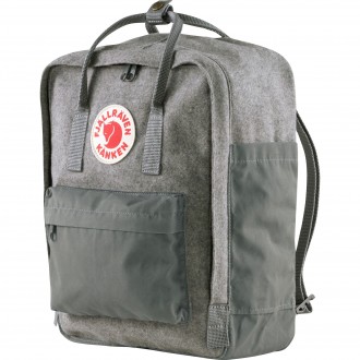 Batoh Fjällräven Kanken Re-Wool Granite Grey
