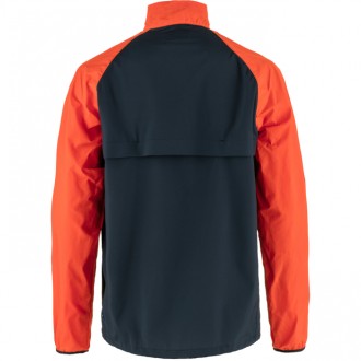 Fjällräven HC Hybrid Wind Jacket Man Dark Navy-Flame Orange