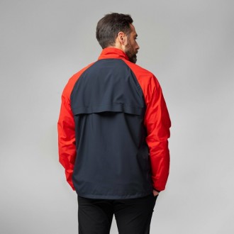 Fjällräven HC Hybrid Wind Jacket Man Dark Navy-Flame Orange