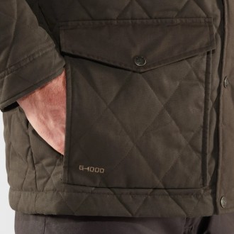 Fjällräven Övik Vlnená zateplená bunda M Black