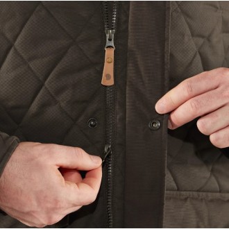 Fjällräven Övik Vlnená zateplená bunda M Dark Navy