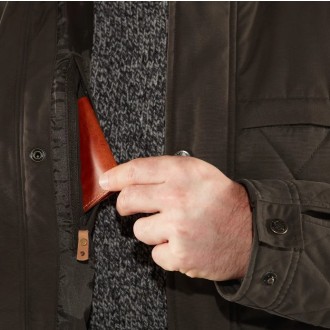 Fjällräven Övik Vlnená zateplená bunda M Dark Navy