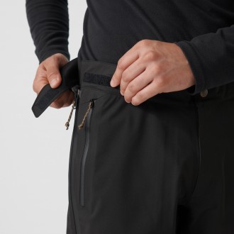 Fjällräven Keb Eco-Shell nohavice pánske čierne