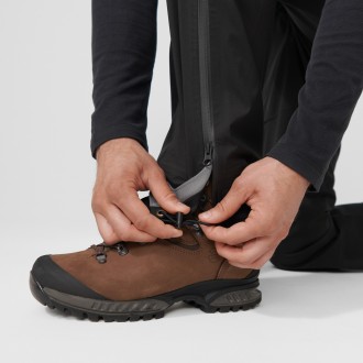 Fjällräven Keb Eco-Shell nohavice pánske čierne