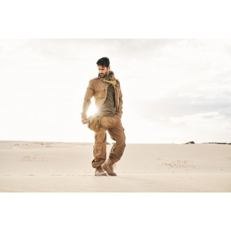 Brandit Vintage Košeľa s dlhým rukávom camel