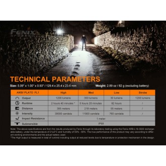 LED baterka Fenix PD32 V2.0