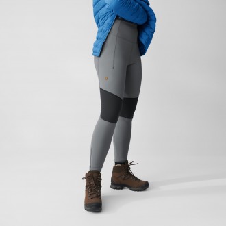 Fjällräven Abisko Värm Trekking Tights W Port-Iron Grey