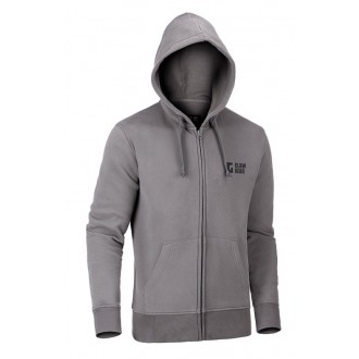 Clawgear Logo Zip Hoodie Wolf Grey