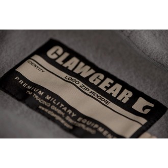 Clawgear Logo Zip Hoodie Wolf Grey