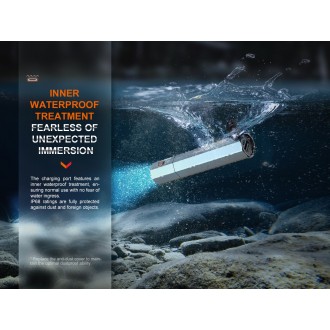 Powerbanka so svietidlom Fenix E-CP čierna