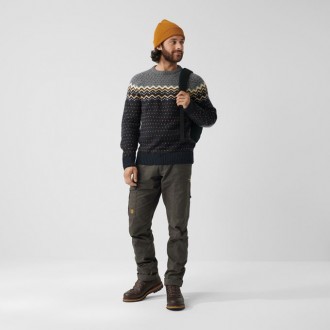 Fjällräven Övik Knit Sweater M Dark Grey-Grey