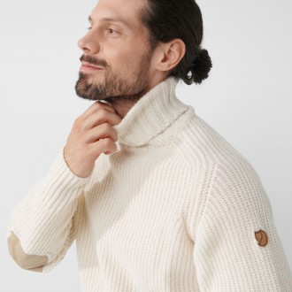 Fjällräven Övik Roller Neck Sweater M Chalk White