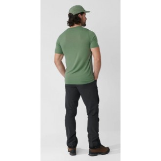 Tričko Fjällräven Abisko Wool Classic SS M platinum green